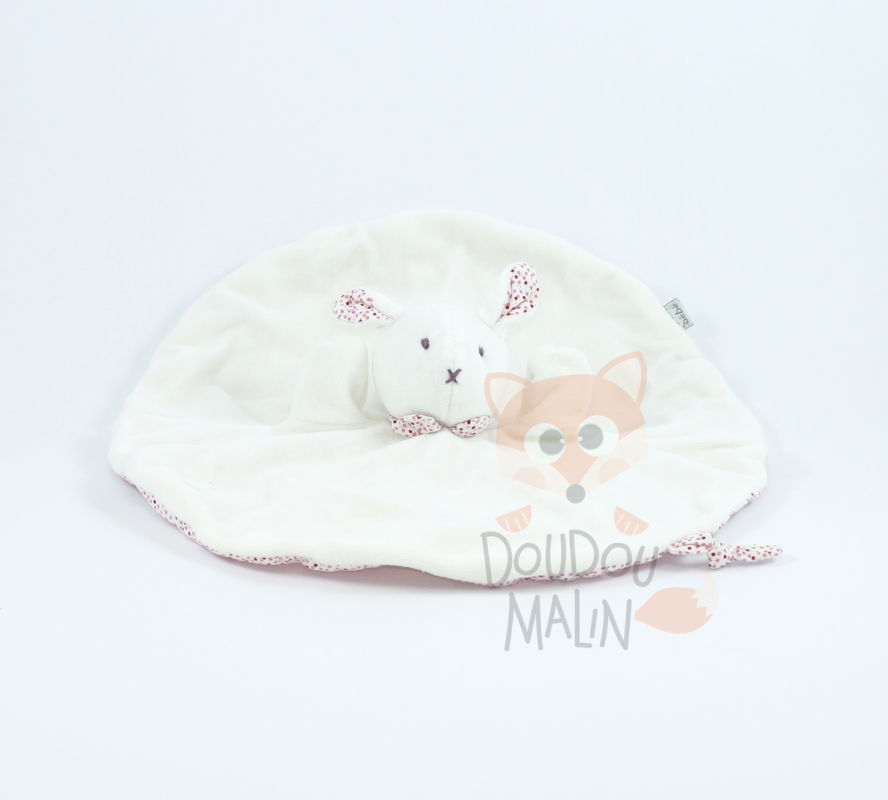 Dpam baby comforter white mouse pink  